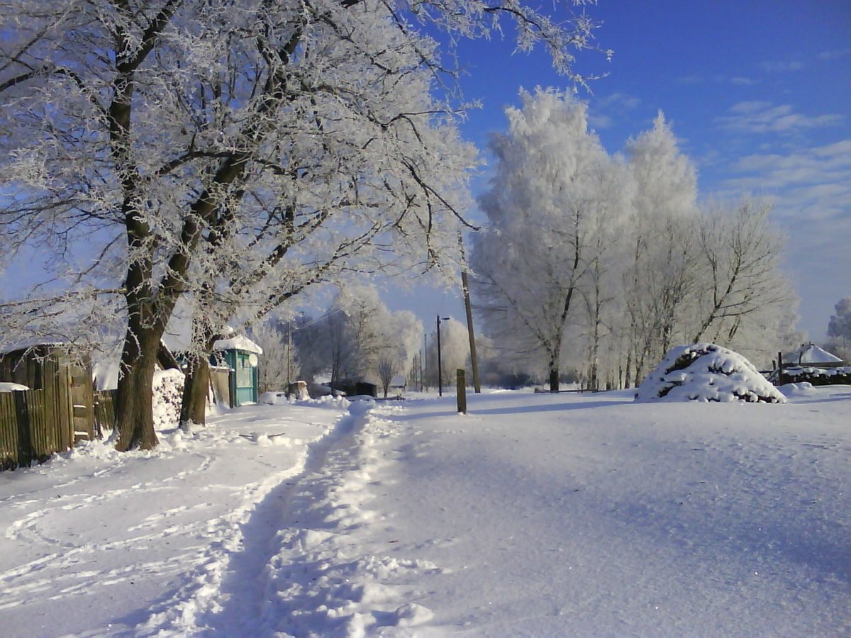 Зимние улицы России
