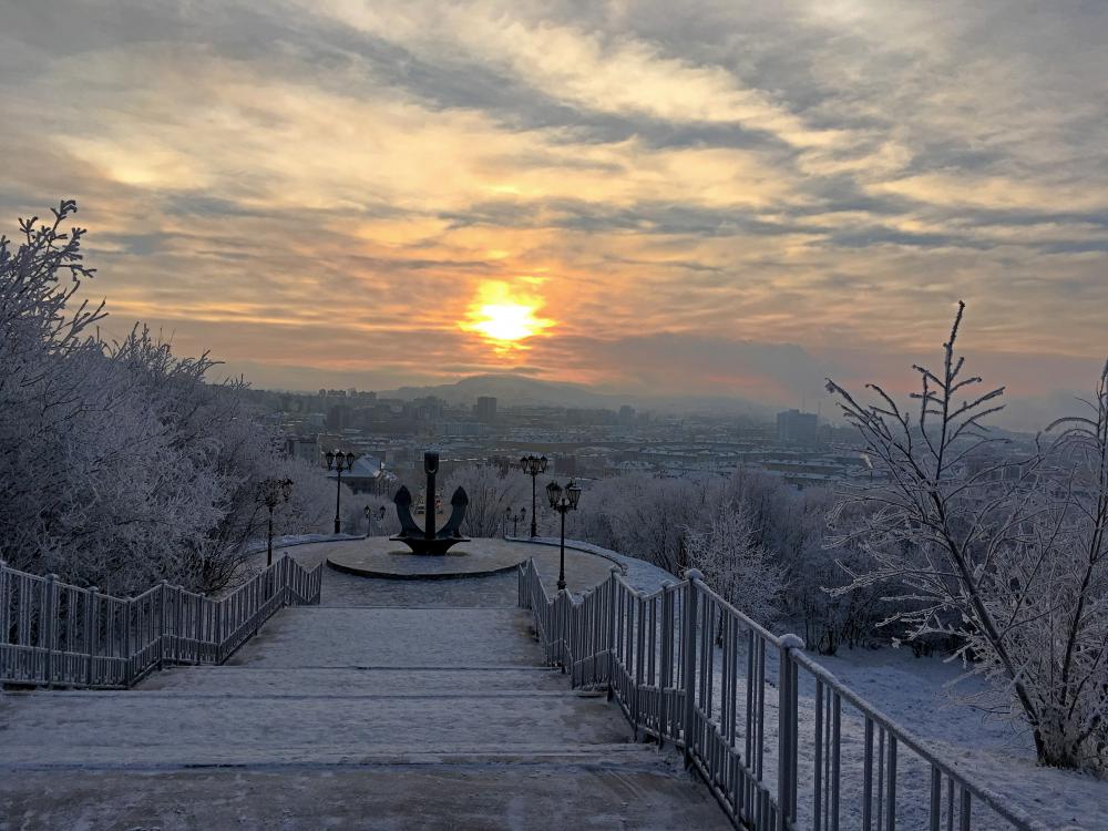 Зима мурманск фото