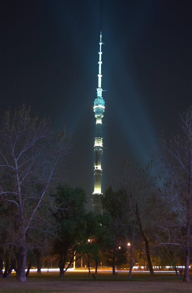 Башня останкино ночью фото