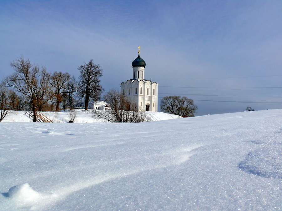 Храм Покрова на Нерли зимой