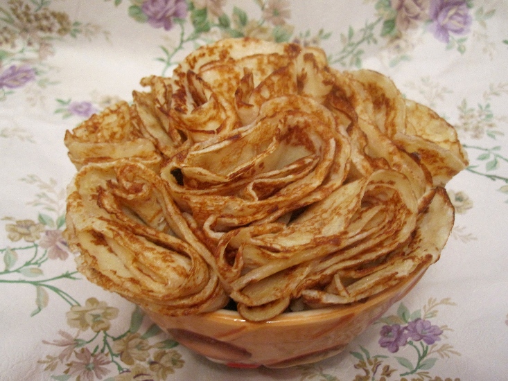 Салат розы для любимого с блинами пошаговый рецепт с фото